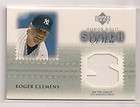   Deck Honor Roll Stitch of Nine Roger Clemens Game Used Jersey Card