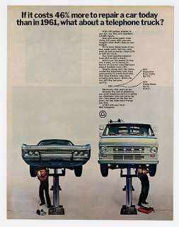 1972 AT&T Bell Telephone Truck Repair Costs Ad  