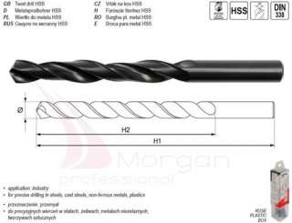 10 pcs HSS Metal Twist Drill metric 3mm Box DIN338 Norm  