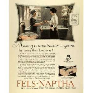 1922 Ad Fels Naptha Bar Soap Household Washing Cleaning Washerwoman 