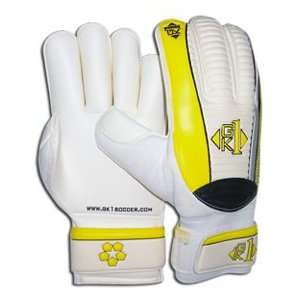  GK1 Pro Roll Soccer Goalie Gloves WT/YELLOW/BK (FINGER 