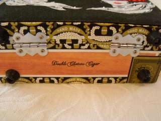 NWT WOODEN CIGAR BOX PURSE ~RED HAT CITY GALS~BRACIANO~BAMBOO PLASTIC 