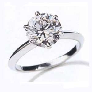  .71ct Round Diamond Solitaire Engagement Ring 14k Gold 