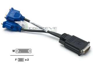 Video Card DMS 59 To Two VGA Splitter Cable Quadro NVS 280 285 290 300 