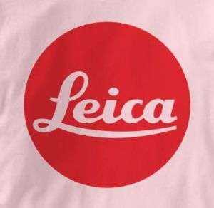 Leica Camera Vintage Logo PINK T Shirt XL  