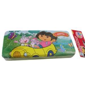   School Supplies Box   Dora the Explorer Tin Pencil Box Toys & Games