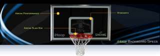 Spalding IP556 iHoop Portable Basketball System   54 Glass Backboard