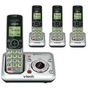 Vtech CS6429 4 DECT 6.0 Cordless Answering System 4 Handsets 