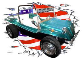 You are bidding on 1 1970 Green VW Dune Buggy Custom Hot Rod USAT 