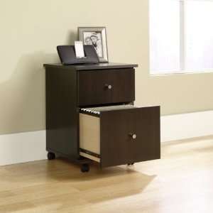  File Cabinet Cart w/ Casters   Cinnamon Cherry Finish 