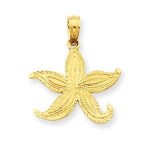  14k Medium Starfish Pendant Jewelry