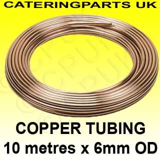 10m roll of 4mm OD TUBE COPPER TUBING FOR GAS & WATER  