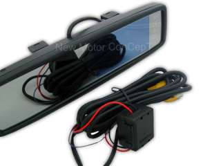   parking rear view mirror monitor with waterproof parking camera  