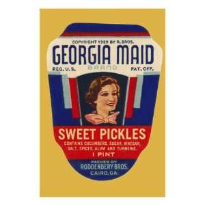  Georgia Maid Sweet Pickles , 24x32