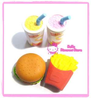 Iwako Food Eraser4 pieces Set  Fast Food (Mc Donald)  