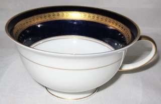 Rosenthal EMINENCE Cup & Saucer, Cobalt with Gold Band  