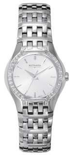 Wittnauer Ladies 10R23 Silver Tone 36 Diamond Watch  