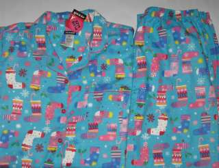 Womens Plus Size 1X 2X Winter Flannel Pajamas by Joe Boxer Christmas 