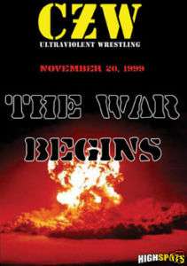 Combat Zone Wrestling The War Begins DVD, CZW  