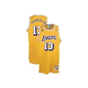   Lakers #13 NBA Swingman Adidas Hardwood Classics Throwback Gold Jersey