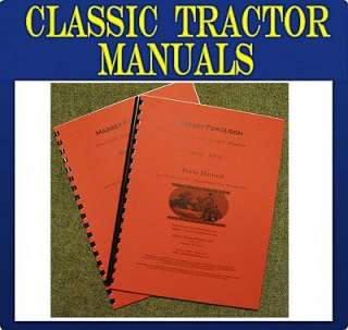 Massey Ferguson MF14 SERVICE and PARTS Manual SET of 2  