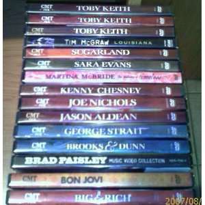  CMT Pick Country Music DVDs (18 in all) Toby, Sara, Kenny 