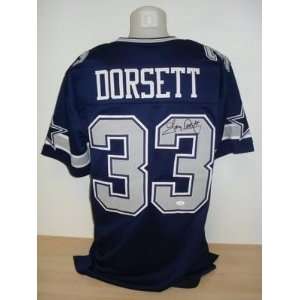  Signed Tony Dorsett Jersey   Blue JSA   Autographed NFL Jerseys 