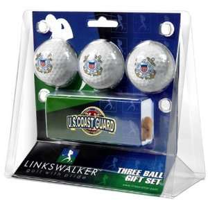  US Coast Guard NCAA 3 Golf Ball Gift Pack w/ Hat Clip 