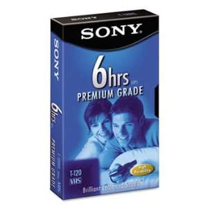  Sony® Premium Grade VHS Video Tape CASSETTE,VHS,6 HR 