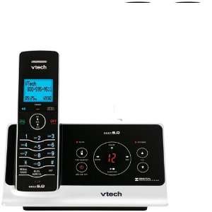  VTech LS6225 DECT 6.0 Cordless Phone, Black/Silver 