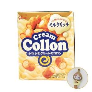 Japanese Biscuit   Crispy Waffle Roll with Milk Cream / Japan Cookies 