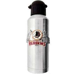  NFL Water Bottle   Pewter Emblem Washington Redskins 