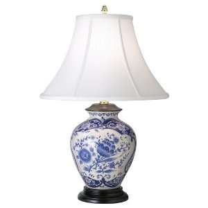 Blue and White Porcelain Ginger Jar Table Lamp