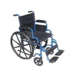  Blue Streak Wheelchair   15.75 Wide x 17.75 Deep Health 