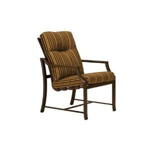  Tropitone Windsor Cushion Aluminum Arm Patio Dining Chair 