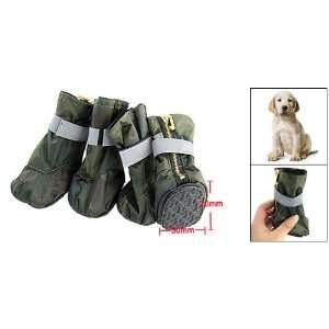  Como Camouflage Army Winter Protective Pet Boots Dog Shoes 